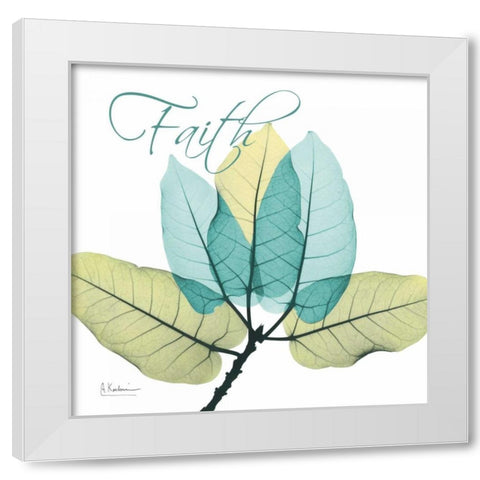 Faith Ficus Burkey White Modern Wood Framed Art Print by Koetsier, Albert