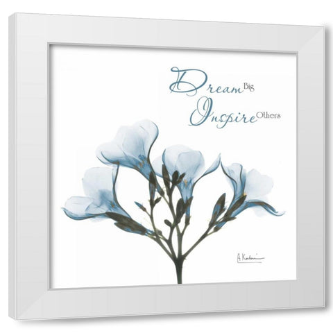 Oleander Dream  White Modern Wood Framed Art Print by Koetsier, Albert