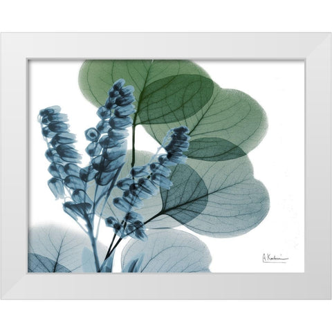 Lilly of Eucalyptus White Modern Wood Framed Art Print by Koetsier, Albert