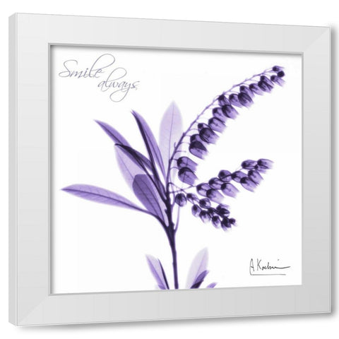 Smile_always White Modern Wood Framed Art Print by Koetsier, Albert