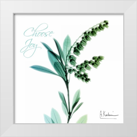 Choose Joy Lily of The Valley H12 White Modern Wood Framed Art Print by Koetsier, Albert