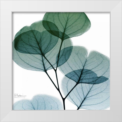 Dull Eucalyptus Mate White Modern Wood Framed Art Print by Koetsier, Albert