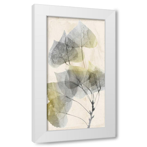 Golden Flaked White Modern Wood Framed Art Print by Koetsier, Albert