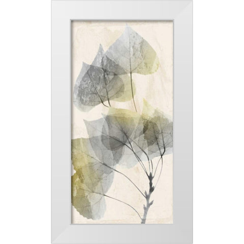 Golden Flaked White Modern Wood Framed Art Print by Koetsier, Albert