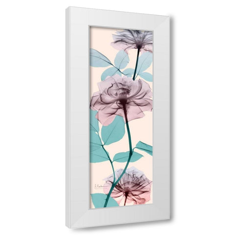 Spring Rose White Modern Wood Framed Art Print by Koetsier, Albert