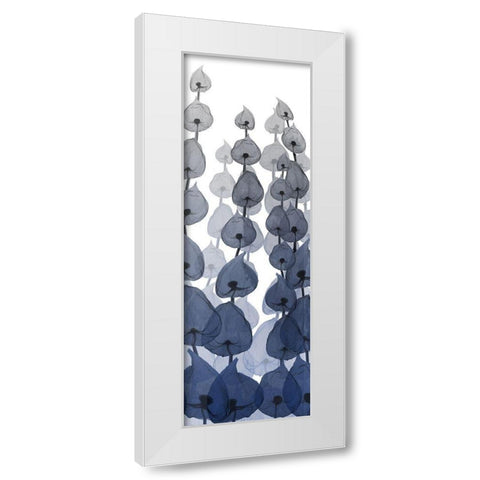 Sapphire Blooms On White 4 White Modern Wood Framed Art Print by Koetsier, Albert