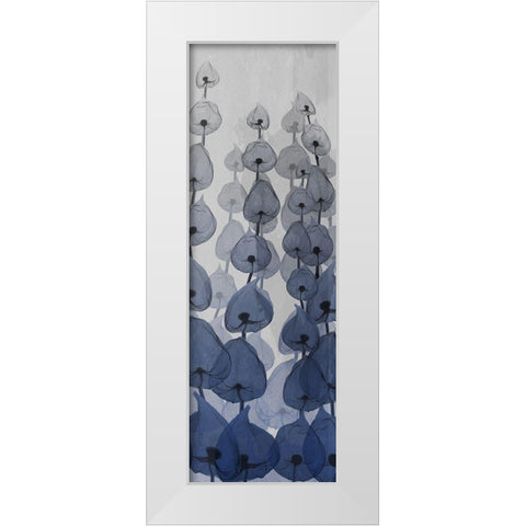 Sapphire Blooms 2 White Modern Wood Framed Art Print by Koetsier, Albert