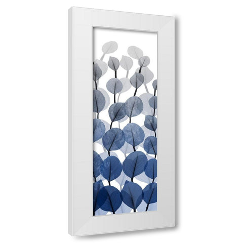 Sapphire Blooms On White 2 White Modern Wood Framed Art Print by Koetsier, Albert