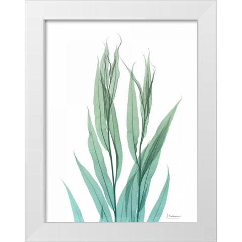 Radiant Bamboo Leaf 2 White Modern Wood Framed Art Print by Koetsier, Albert