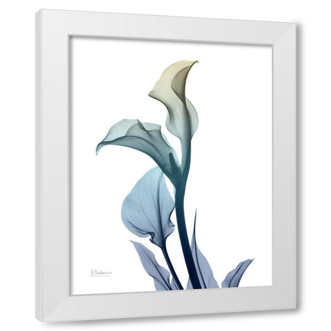 Ombre Expression 1 White Modern Wood Framed Art Print by Koetsier, Albert