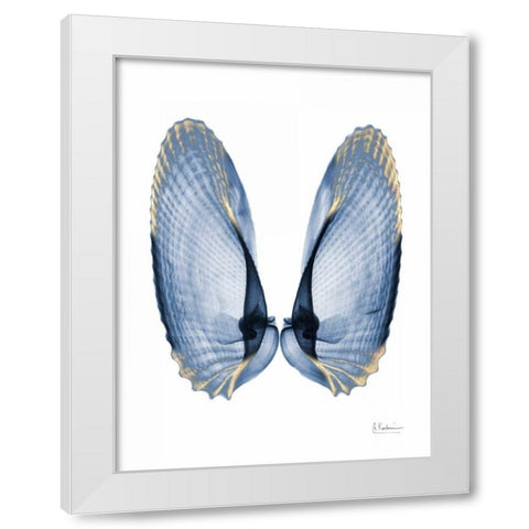 Golden Crusted Angel Wings White Modern Wood Framed Art Print by Koetsier, Albert