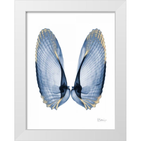 Golden Crusted Angel Wings White Modern Wood Framed Art Print by Koetsier, Albert