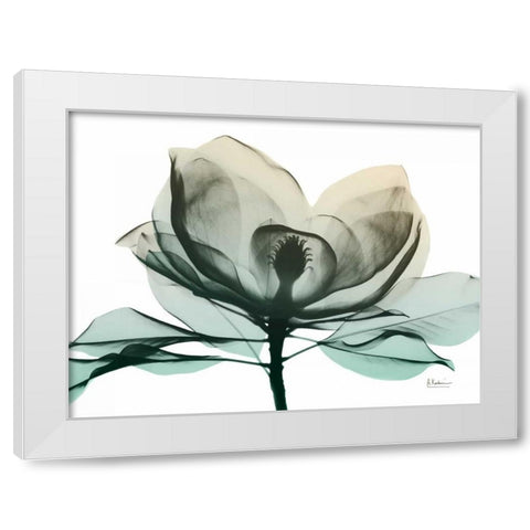Emerald Magnolia 2 White Modern Wood Framed Art Print by Koetsier, Albert