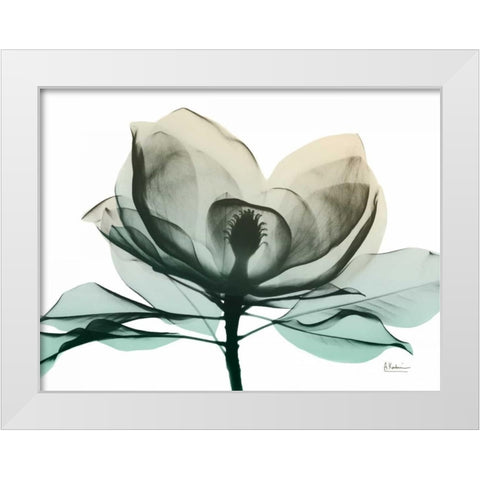 Emerald Magnolia 2 White Modern Wood Framed Art Print by Koetsier, Albert