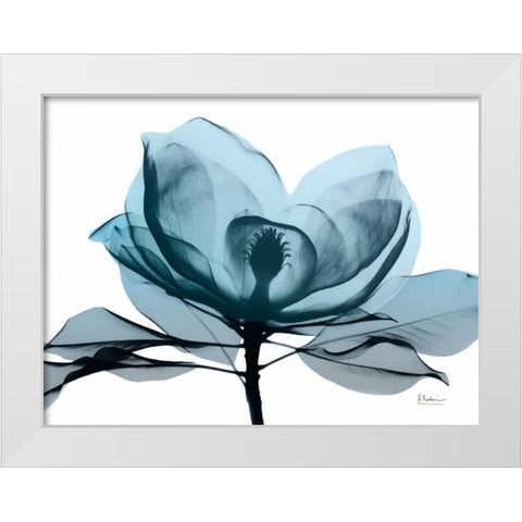 Midnight Magnolia 2 White Modern Wood Framed Art Print by Koetsier, Albert