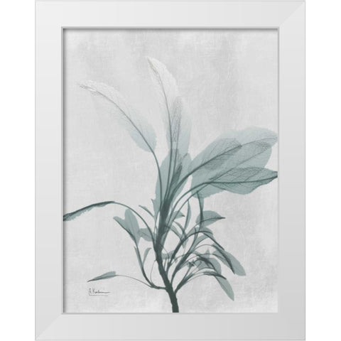 Emerald Sage 1 White Modern Wood Framed Art Print by Koetsier, Albert