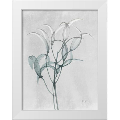 Emerald Oleander Bush White Modern Wood Framed Art Print by Koetsier, Albert