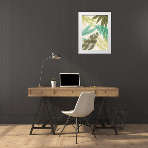 Mesozoic Travels 1 White Modern Wood Framed Art Print by Koetsier, Albert