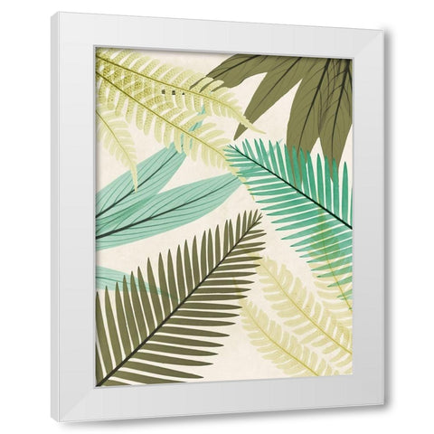 Mesozoic Timewarp 1 White Modern Wood Framed Art Print by Koetsier, Albert