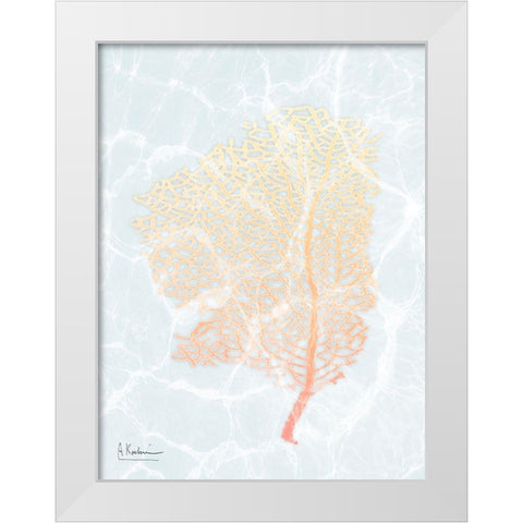 Spring Reef 2 White Modern Wood Framed Art Print by Koetsier, Albert