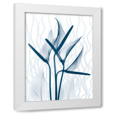 Blue Dawn 2 White Modern Wood Framed Art Print by Koetsier, Albert