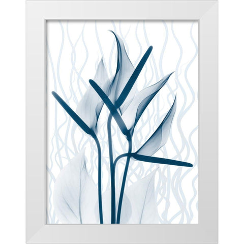 Blue Dawn 2 White Modern Wood Framed Art Print by Koetsier, Albert