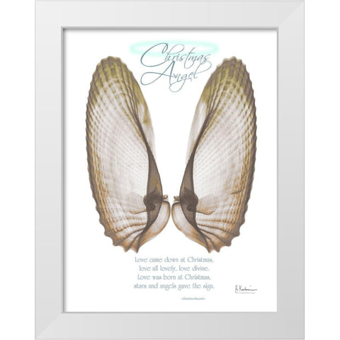 Christmas Morning Wings White Modern Wood Framed Art Print by Koetsier, Albert