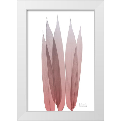 Vibrant Bamboo Leaf 1 White Modern Wood Framed Art Print by Koetsier, Albert