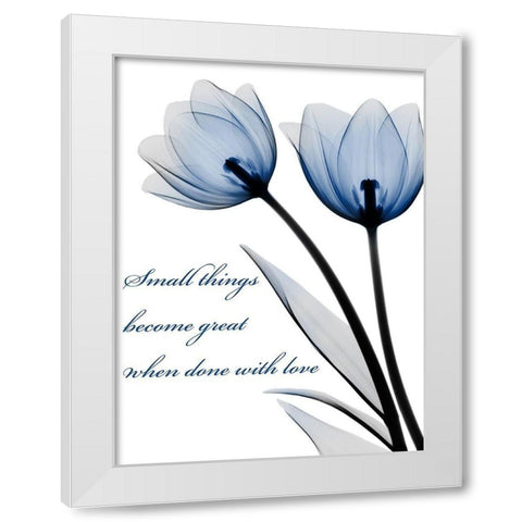 Small Things White Modern Wood Framed Art Print by Koetsier, Albert