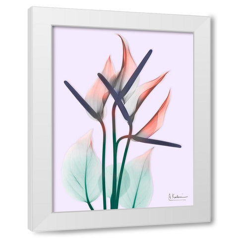 Flamingo Delight 2 White Modern Wood Framed Art Print by Koetsier, Albert