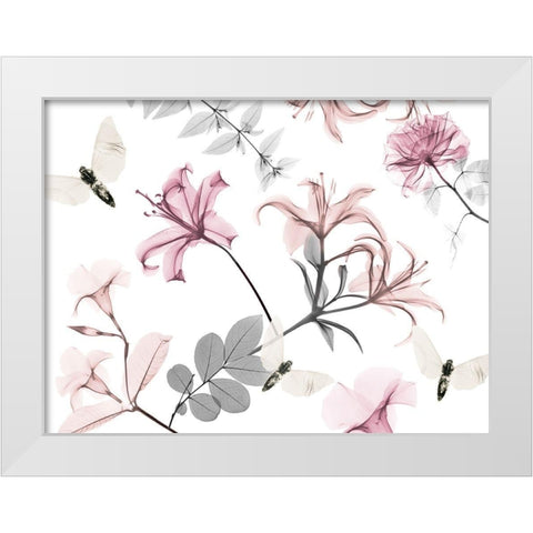 Sweet Nectar 3 White Modern Wood Framed Art Print by Koetsier, Albert