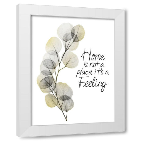 Home Feeling White Modern Wood Framed Art Print by Koetsier, Albert