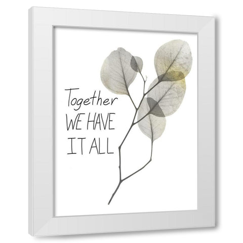 All Together 1 White Modern Wood Framed Art Print by Koetsier, Albert