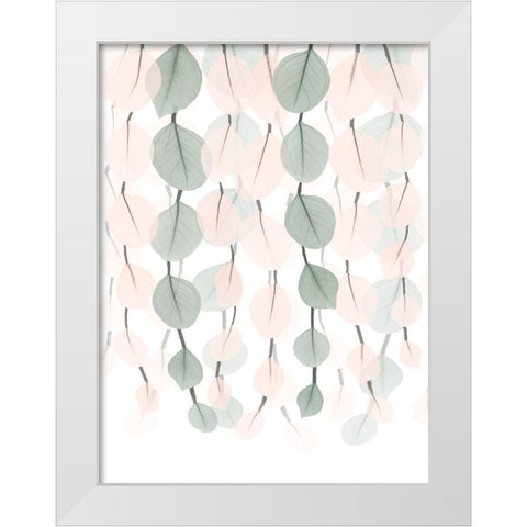 Blush Lantern Cascade 2 White Modern Wood Framed Art Print by Koetsier, Albert