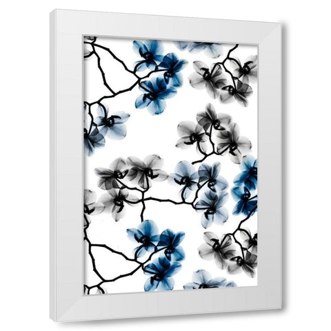 Peeking Foliage 6 White Modern Wood Framed Art Print by Koetsier, Albert