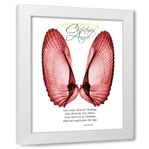 Christmas Wings 1 White Modern Wood Framed Art Print by Koetsier, Albert