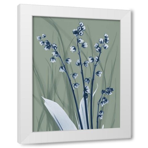 Radiant Blue Sage 2 White Modern Wood Framed Art Print by Koetsier, Albert