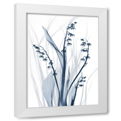 Radiant Blues 2 White Modern Wood Framed Art Print by Koetsier, Albert