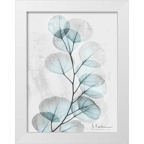 Eucalyptus Glow 3 White Modern Wood Framed Art Print by Koetsier, Albert