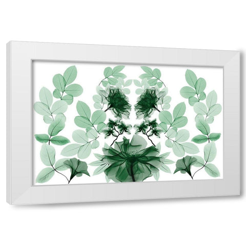 Emerald Growth 1 White Modern Wood Framed Art Print by Koetsier, Albert