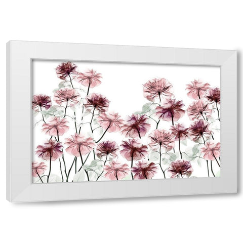 Magnificent Flower Bed 1 White Modern Wood Framed Art Print by Koetsier, Albert