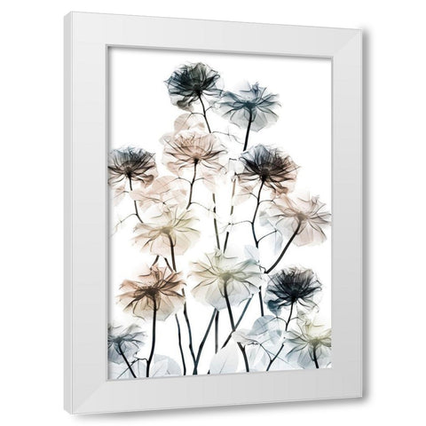 Energetic Flower Bed 2 White Modern Wood Framed Art Print by Koetsier, Albert