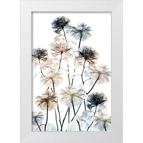 Energetic Flower Bed 2 White Modern Wood Framed Art Print by Koetsier, Albert