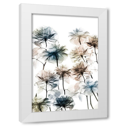 Energetic Flower Bed 3 White Modern Wood Framed Art Print by Koetsier, Albert