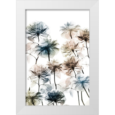 Energetic Flower Bed 3 White Modern Wood Framed Art Print by Koetsier, Albert