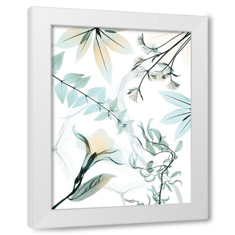 Reaching Beauty 1 White Modern Wood Framed Art Print by Koetsier, Albert