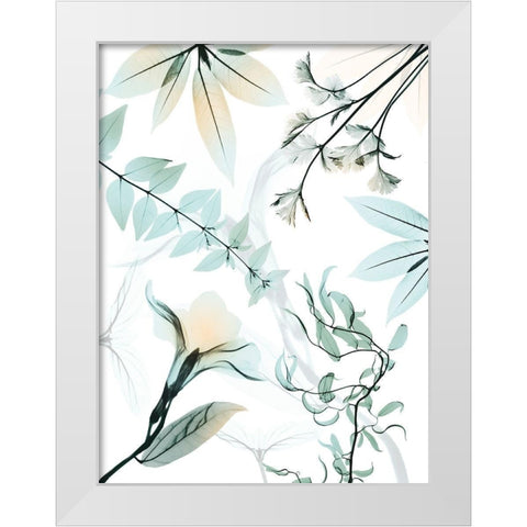 Reaching Beauty 1 White Modern Wood Framed Art Print by Koetsier, Albert