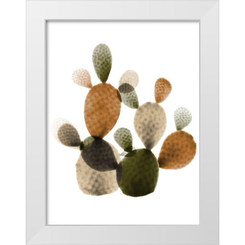 Urban Cactus Bunch 2 White Modern Wood Framed Art Print by Koetsier, Albert