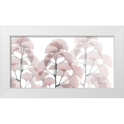 Plentiful Ginko White Modern Wood Framed Art Print by Koetsier, Albert