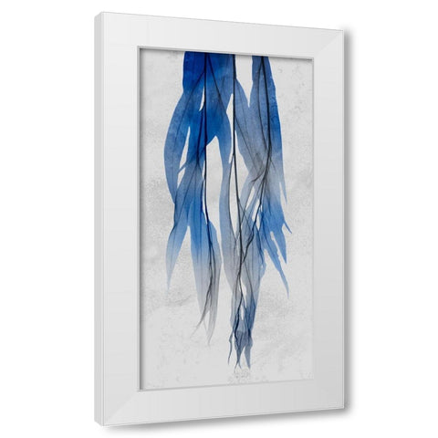 Indigo Growth 1 White Modern Wood Framed Art Print by Koetsier, Albert